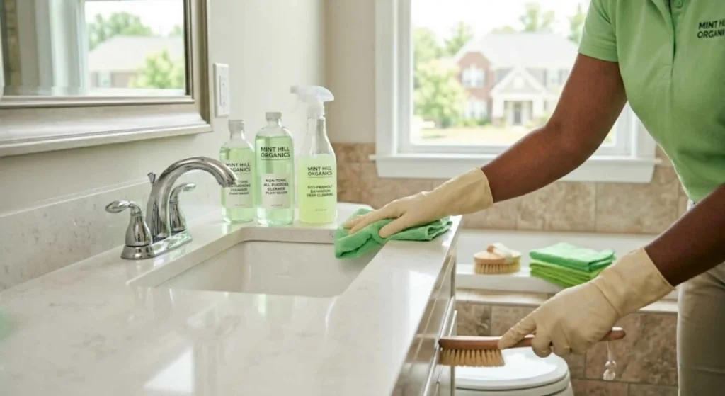 Eco-friendly bathroom deep cleaning service in Mint Hill