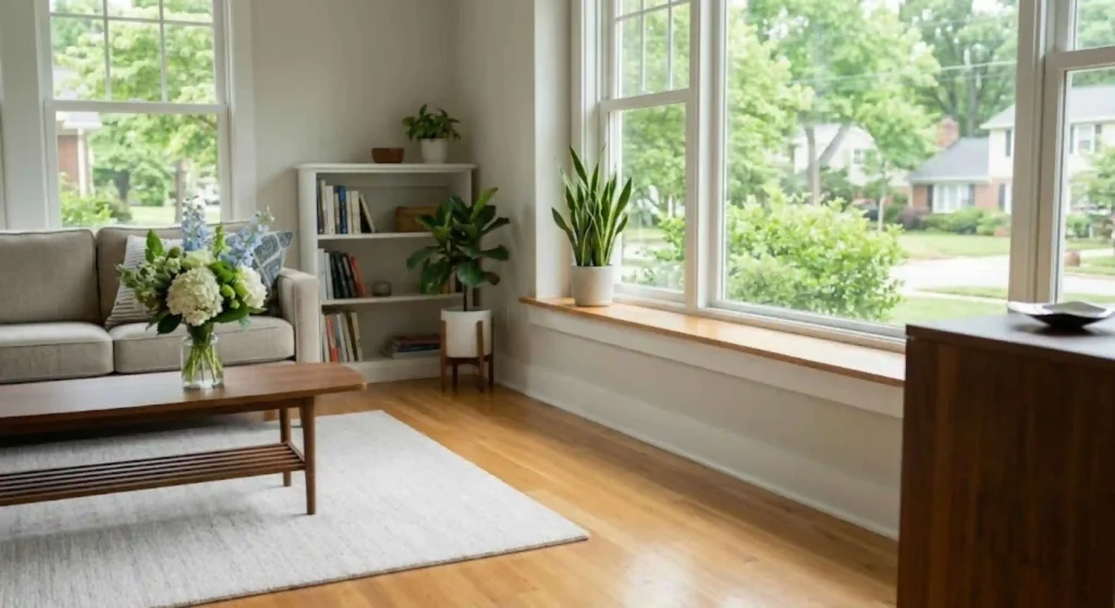Healthy and clean Charlotte home after professional cleaning