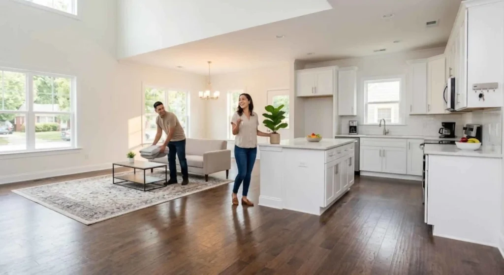 Move-in-ready home after post-renovation cleaning in Charlotte