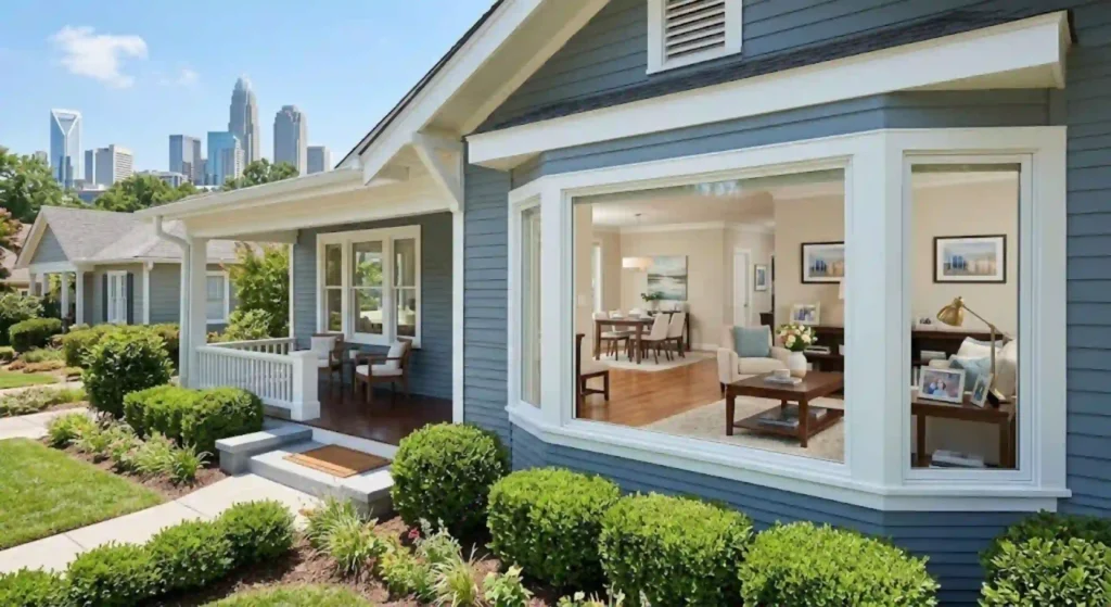 Spotless Charlotte home after professional cleaning