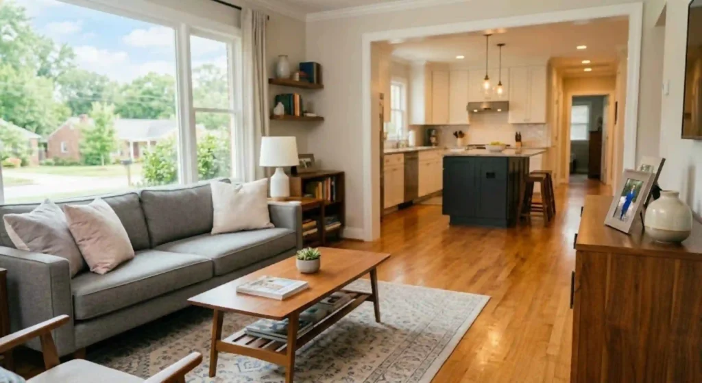 Spotless Charlotte home after weekly housekeeping